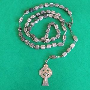 Genuine Irish Connemara Marble Rosary Beads